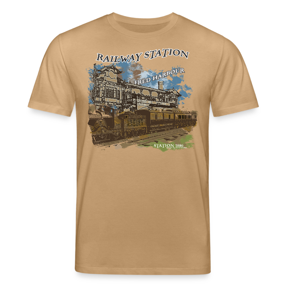 Unisex T-Shirt "Station 1886" - Karamell 
