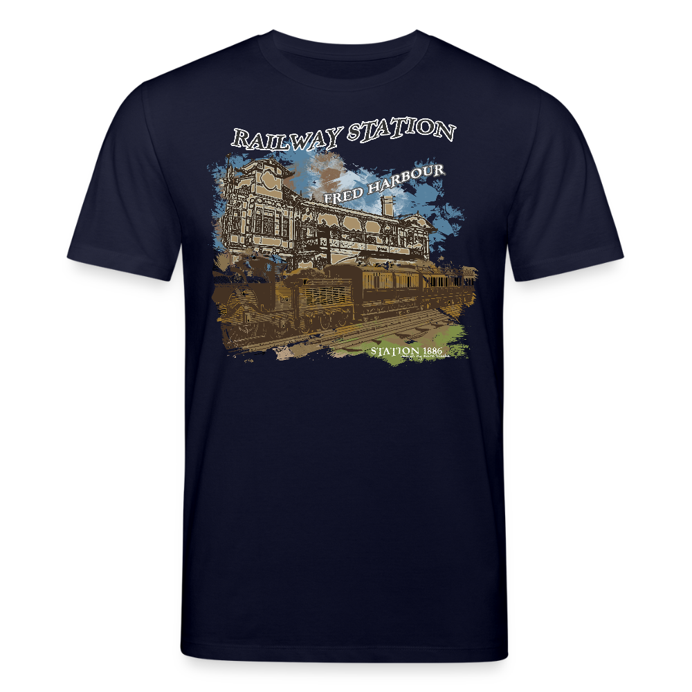 Unisex T-Shirt "Station 1886" - Navy