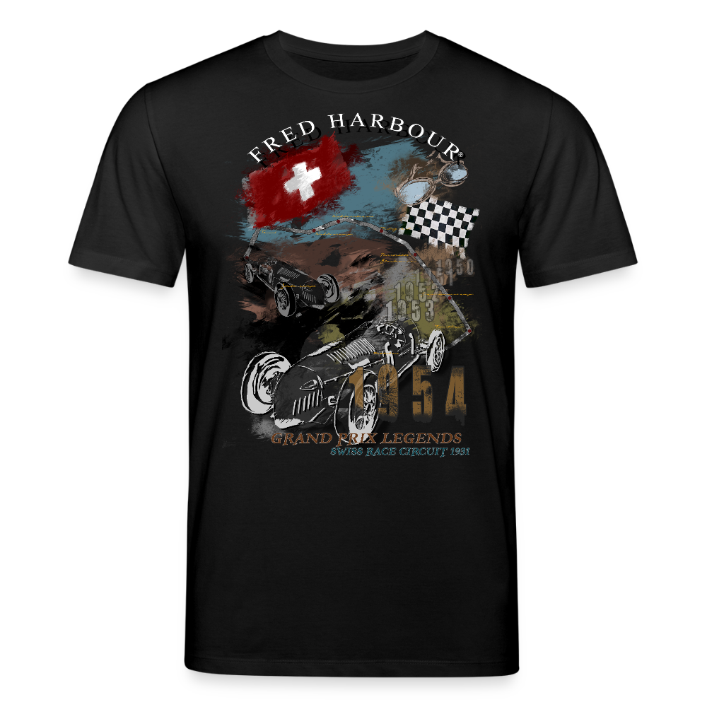 Unisex T-Shirt "swiss race" - Schwarz