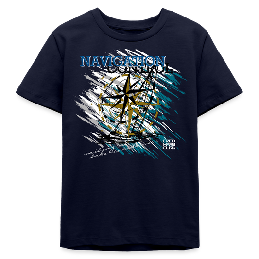 Teenager T-Shirt „Navigation Control“ - Navy