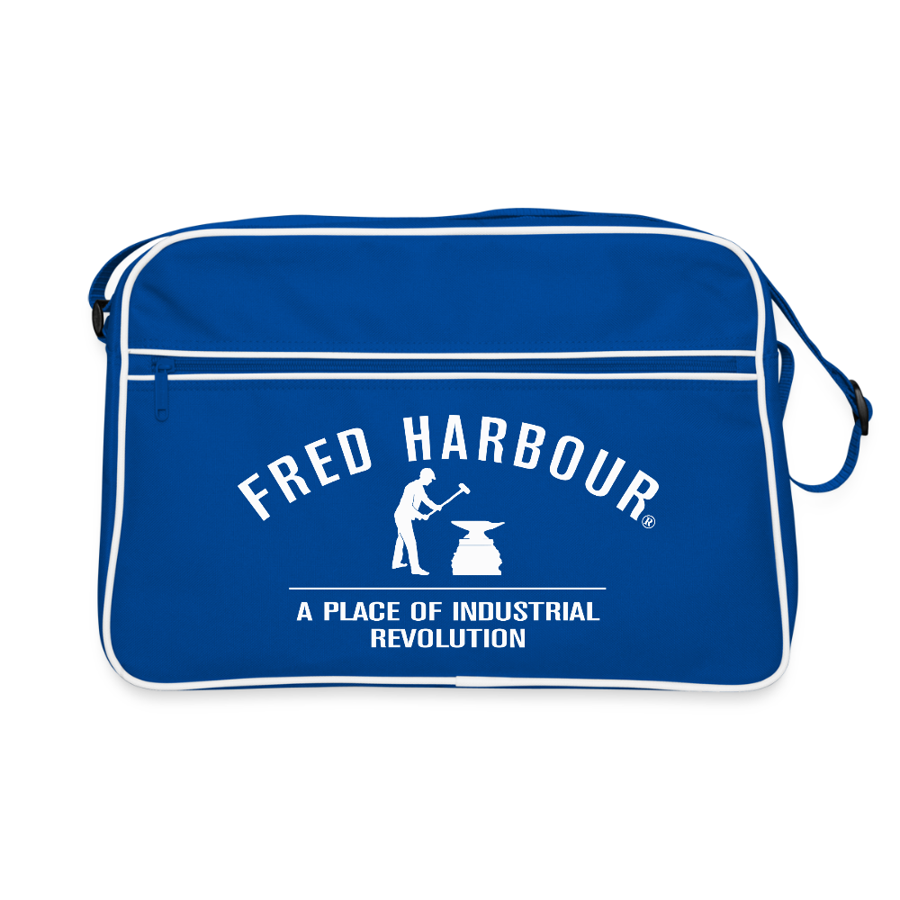 Fred Retro Tasche - Blau/Weiß
