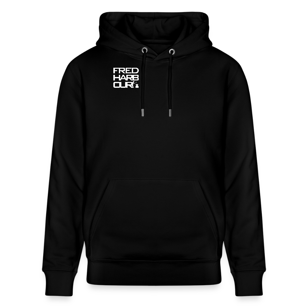 Unisex Hoodie "Ski & Dog" - Schwarz