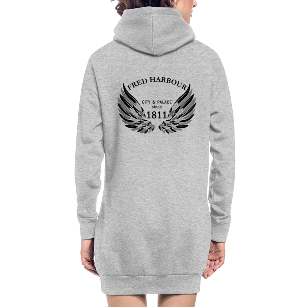 Hoodie Dress classic - Grau meliert