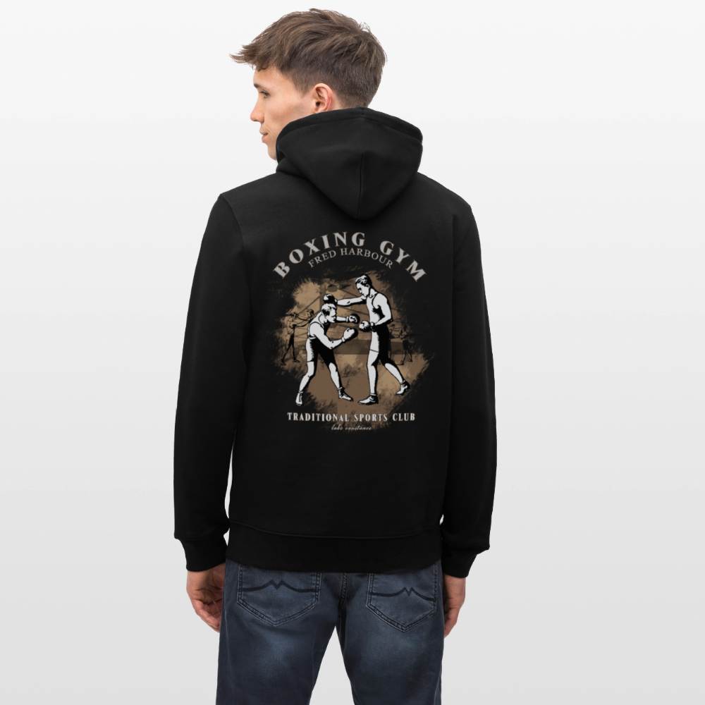 Unisex Hoody "boxing one" - Schwarz