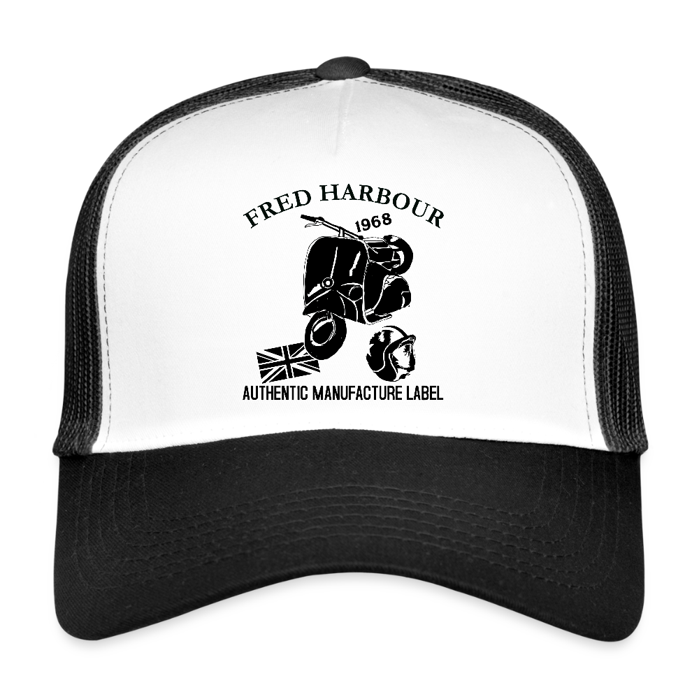 Scooter Bascap - Weiß/Schwarz