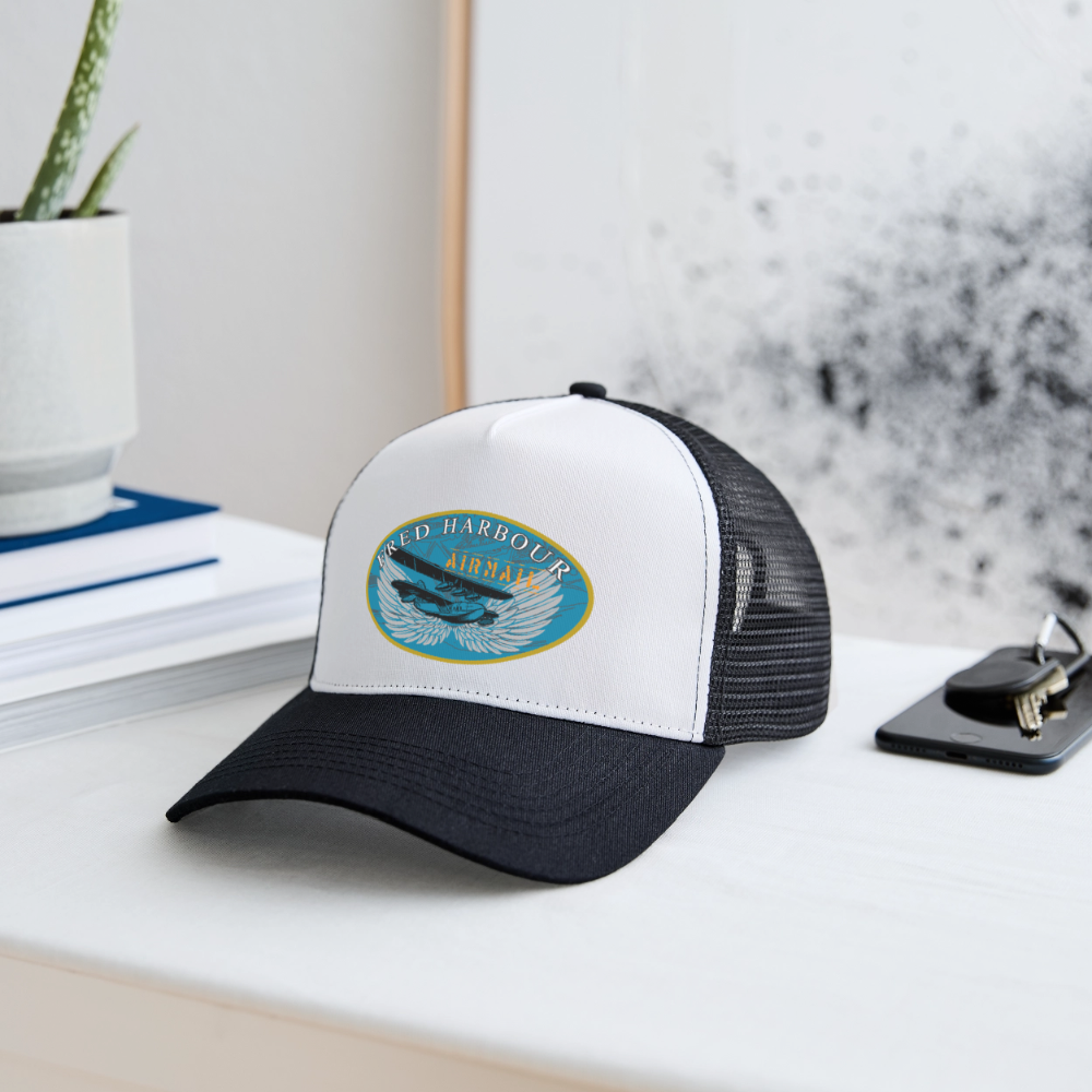 Trucker Cap - Weiß/Schwarz