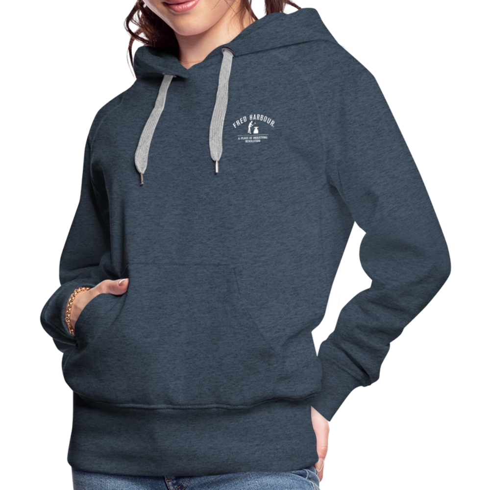 Women´s Premium Hoodie "Classic" - Jeansblau