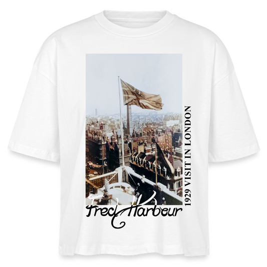 Women Boxy T-Shirt "Union Above" - Weiß