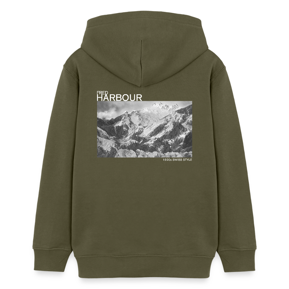 Teenager Unisex Hoodie "Alps" - Khaki