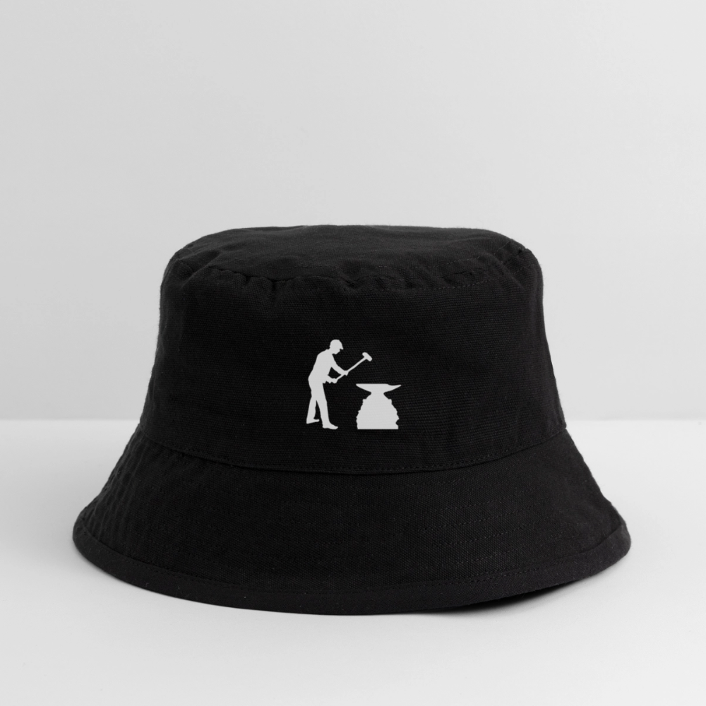 Recycelter Bucket Hat - Schwarz