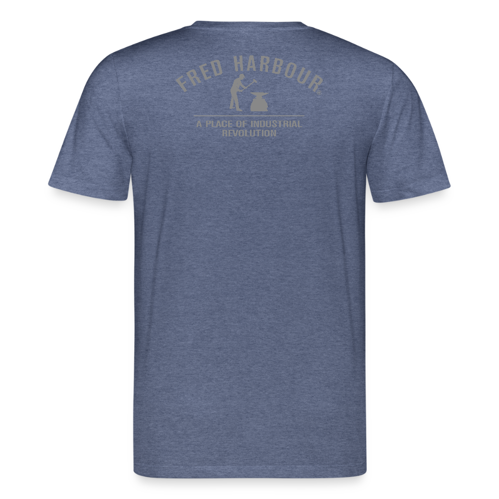 Unisex T-Shirt "The Fly Fisherman" - Dunkelblau meliert