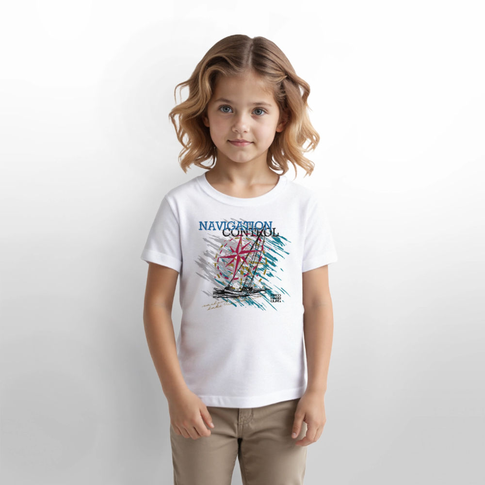 KIDS T-Shirt „Navigation Control“ - Weiß