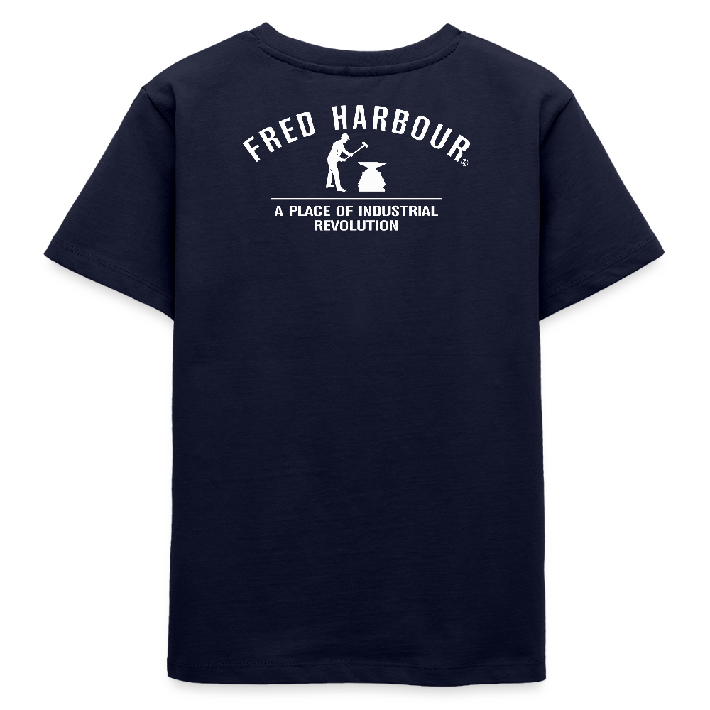 Teenager T-Shirt "Ski & Dog" - Navy