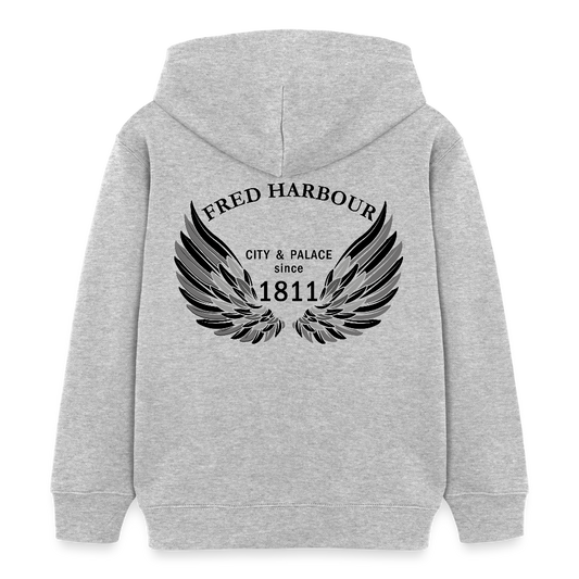 Kids Hoodie "Wings" - Grau meliert