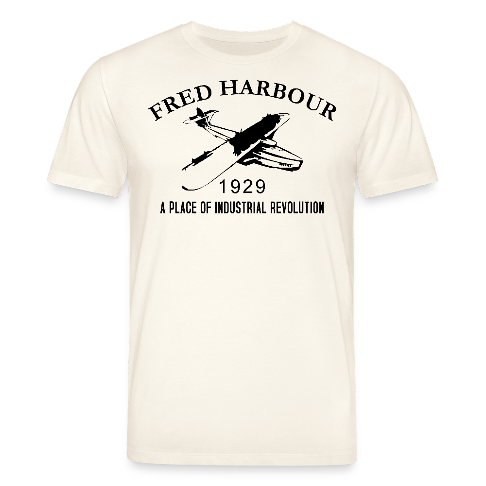 Unisex T-Shirt "seaplane" - Naturweiß 