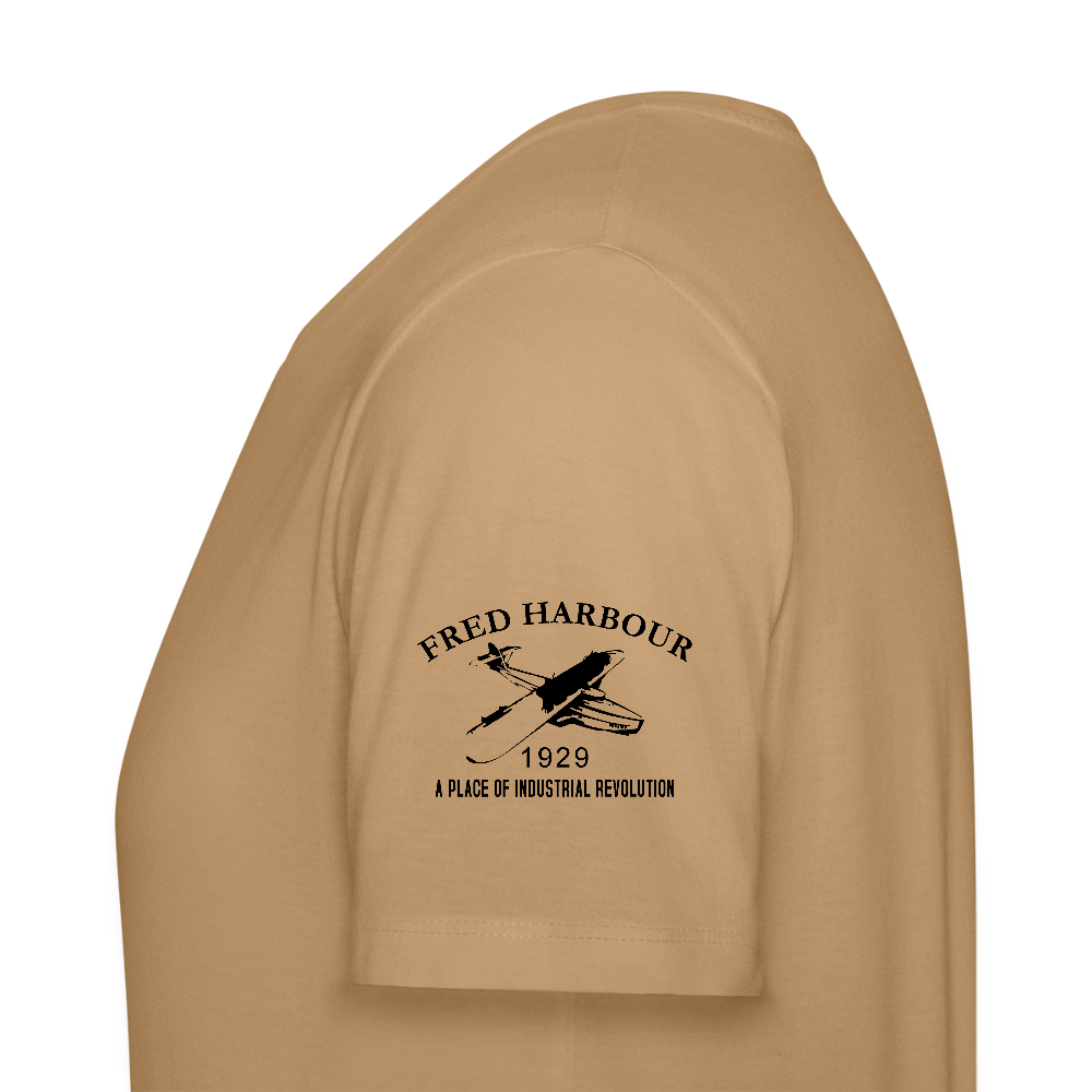 Unisex T-Shirt "Fly Alps" - Karamell 