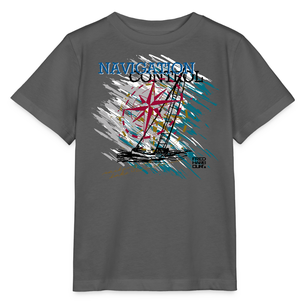 KIDS T-Shirt „Navigation Control“ - Anthrazit