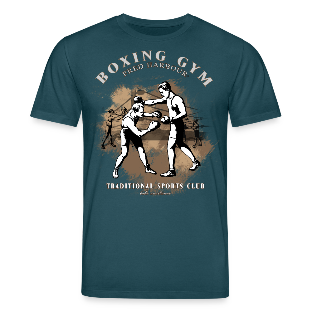 Men’s Premium T-Shirt "boxing one" - Dunkles Petrol