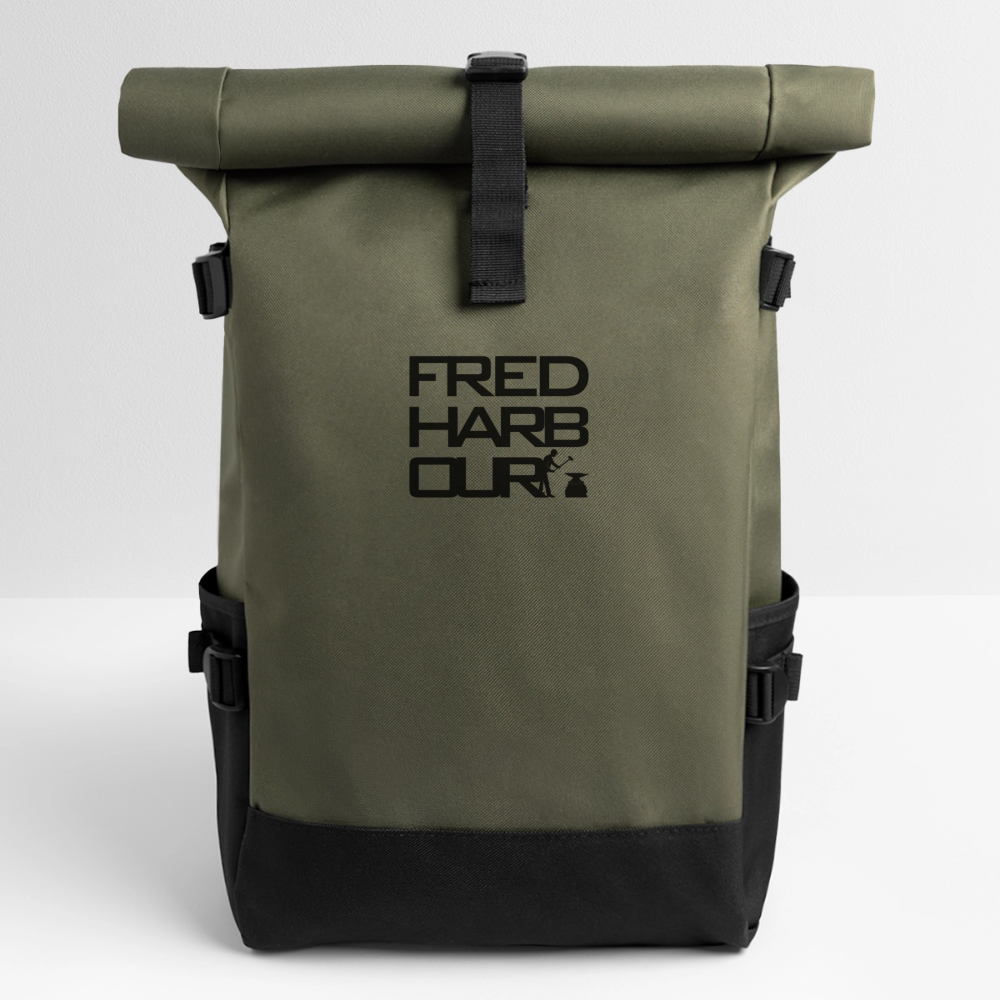 Courier Backpack - Olive/Schwarz