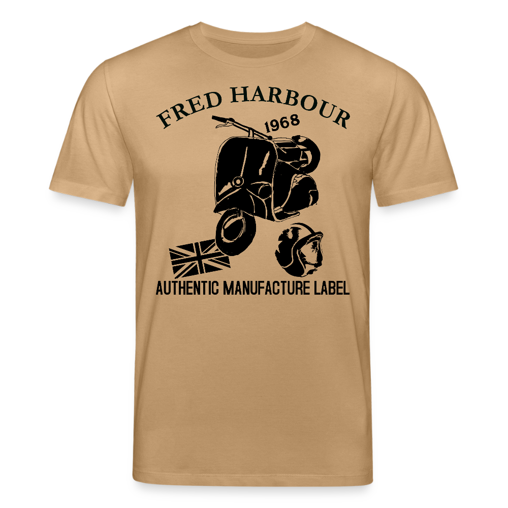 Unisex T-Shirt "MOD RIDE-sw" - Karamell 