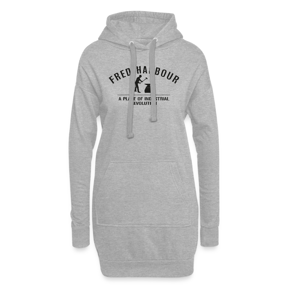 Hoodie Dress classic - Grau meliert