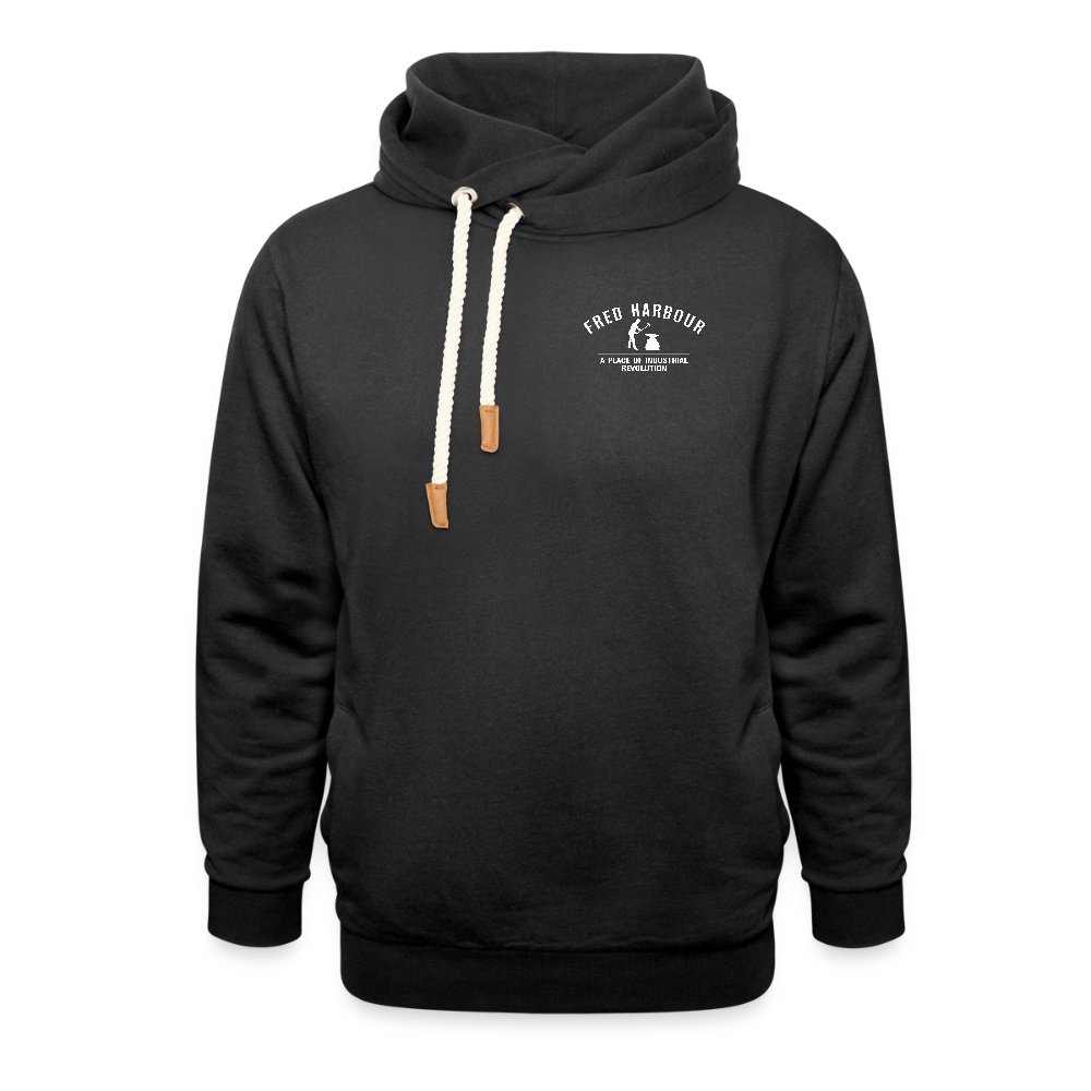 UNISEX Schalkragen Hoodie classic - Schwarz