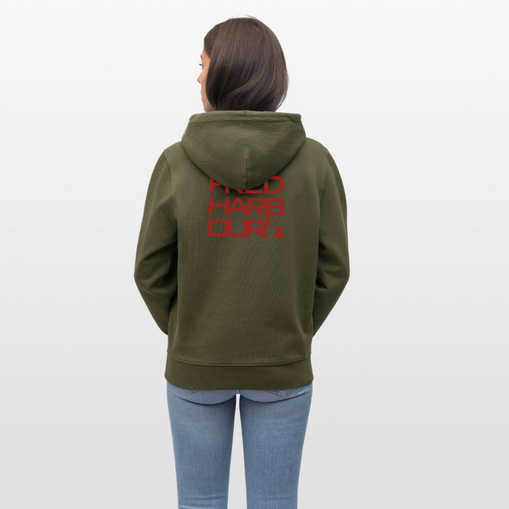 Unisex nachhaltiger Hoodie SPORT - Khaki Grün