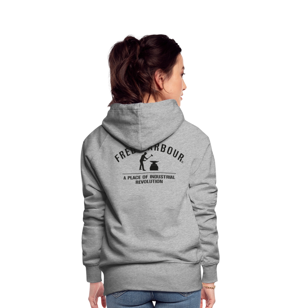 Women´s Premium Hoodie "Classic" - Grau meliert