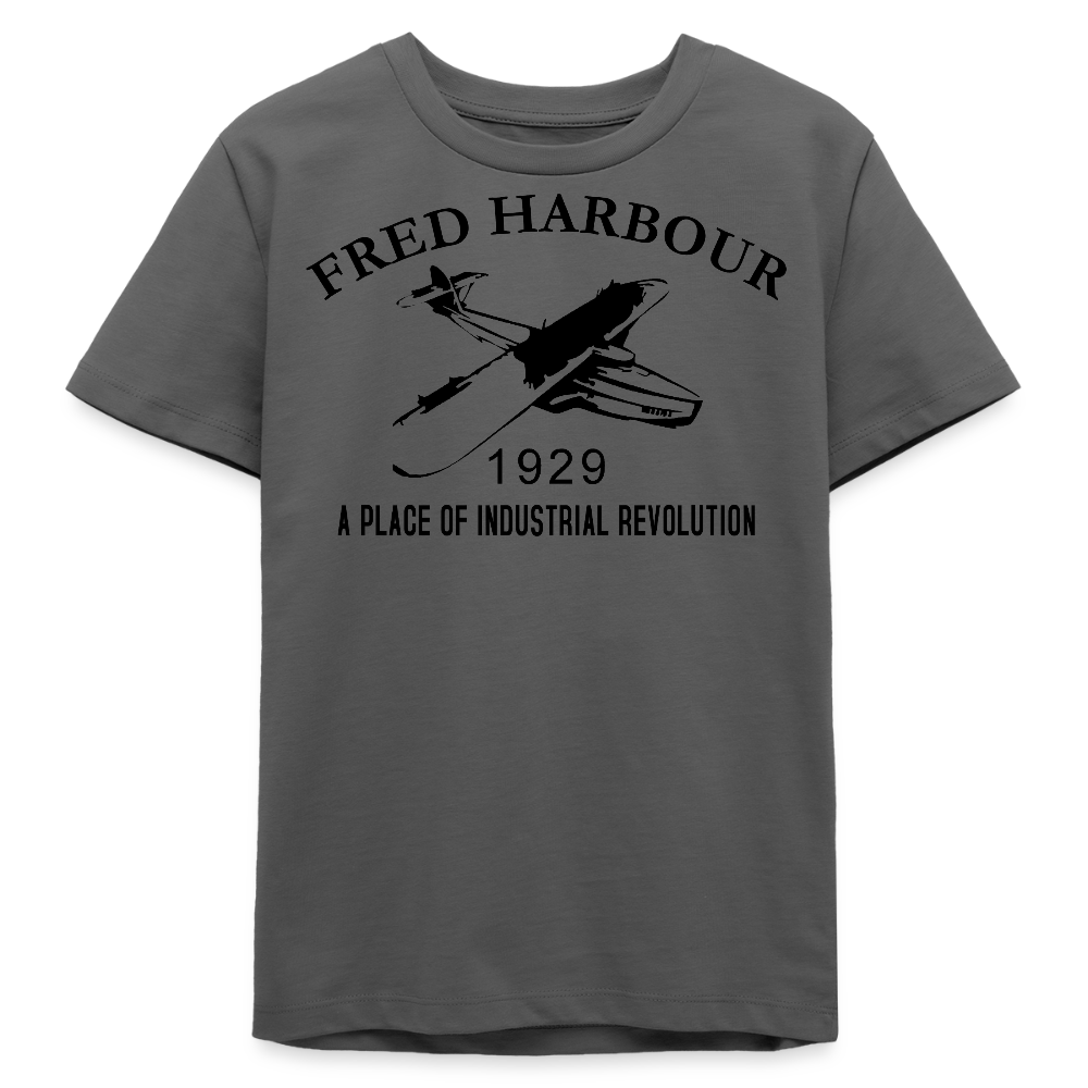 Teenager T-Shirt "seaplane" - Anthrazit