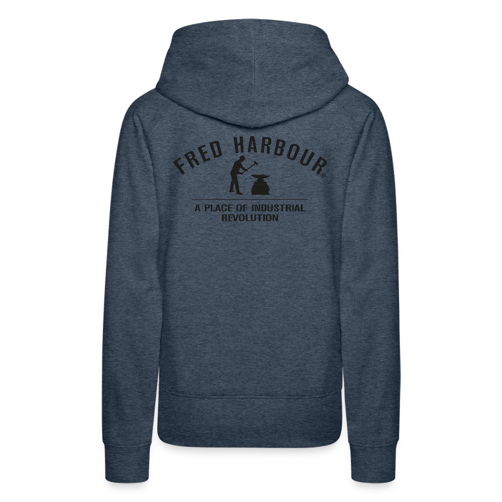 Women´s Premium Hoodie "Classic" - Jeansblau