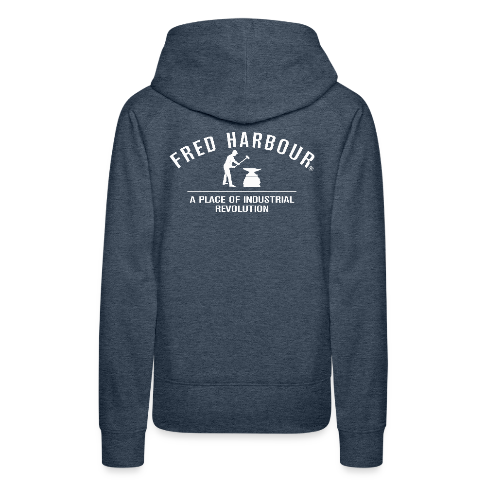 Women´s Premium Hoodie "Classic" - Jeansblau