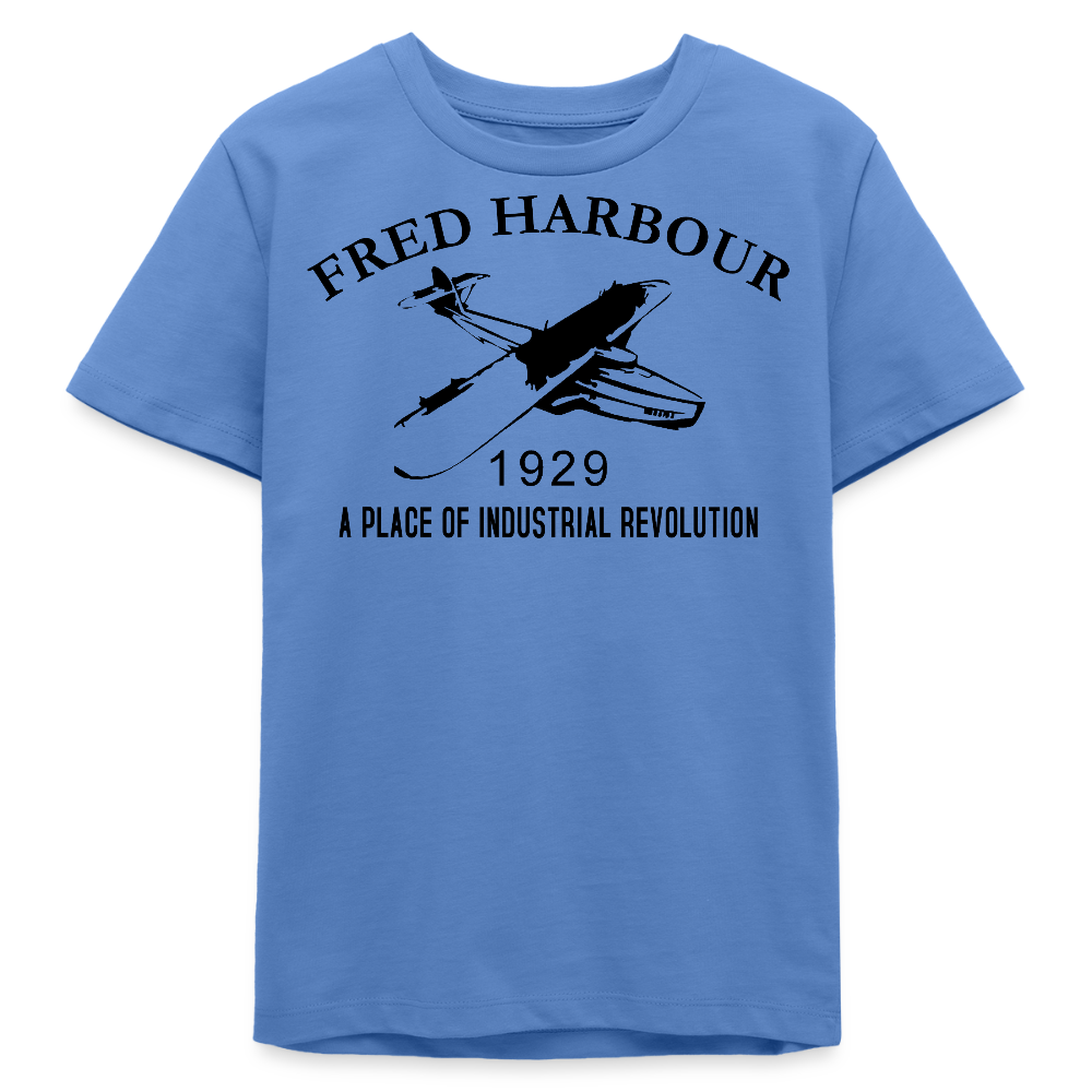 Teenager T-Shirt "seaplane" - Blau