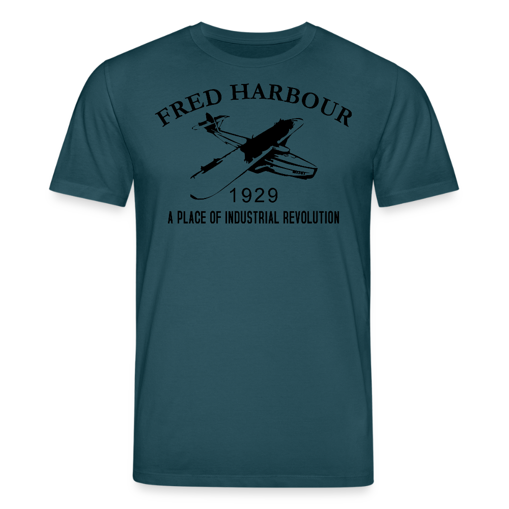 Unisex T-Shirt "seaplane" - Dunkles Petrol