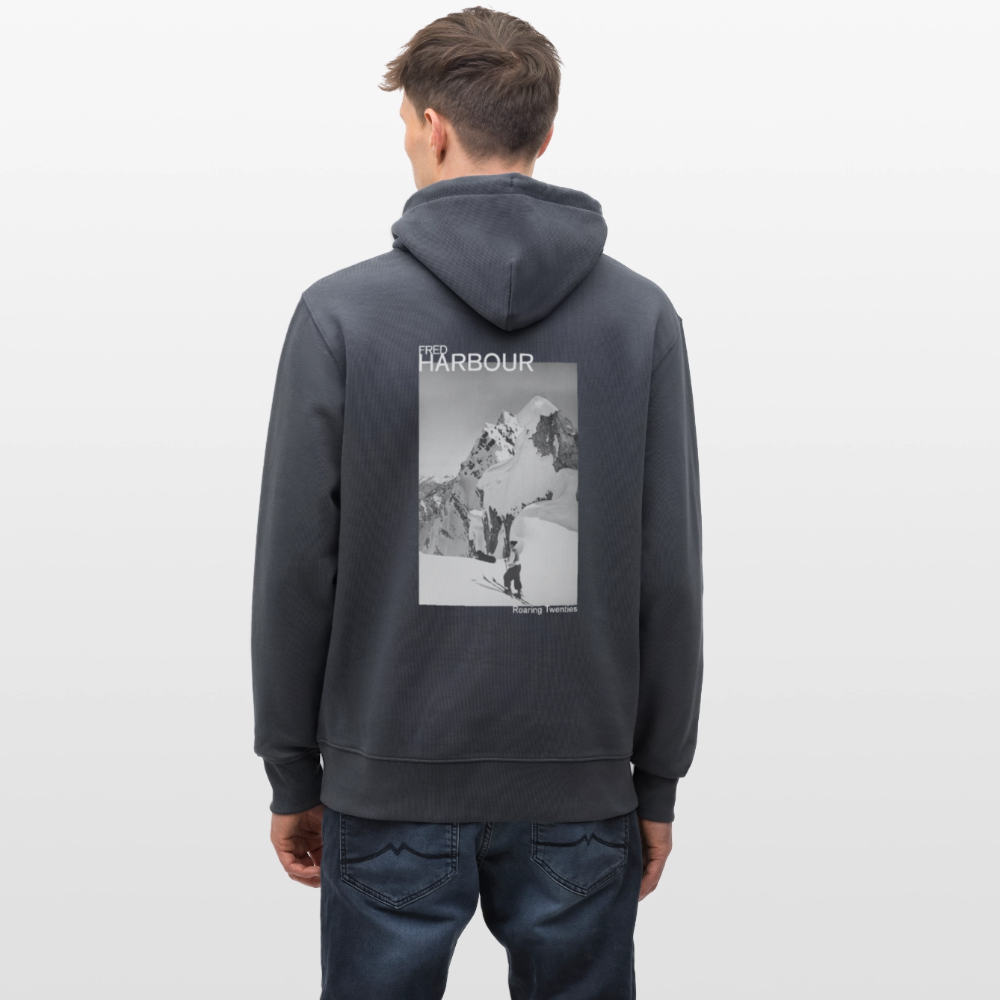 Unisex Hoodie "Ski & Dog" - Indigoblau