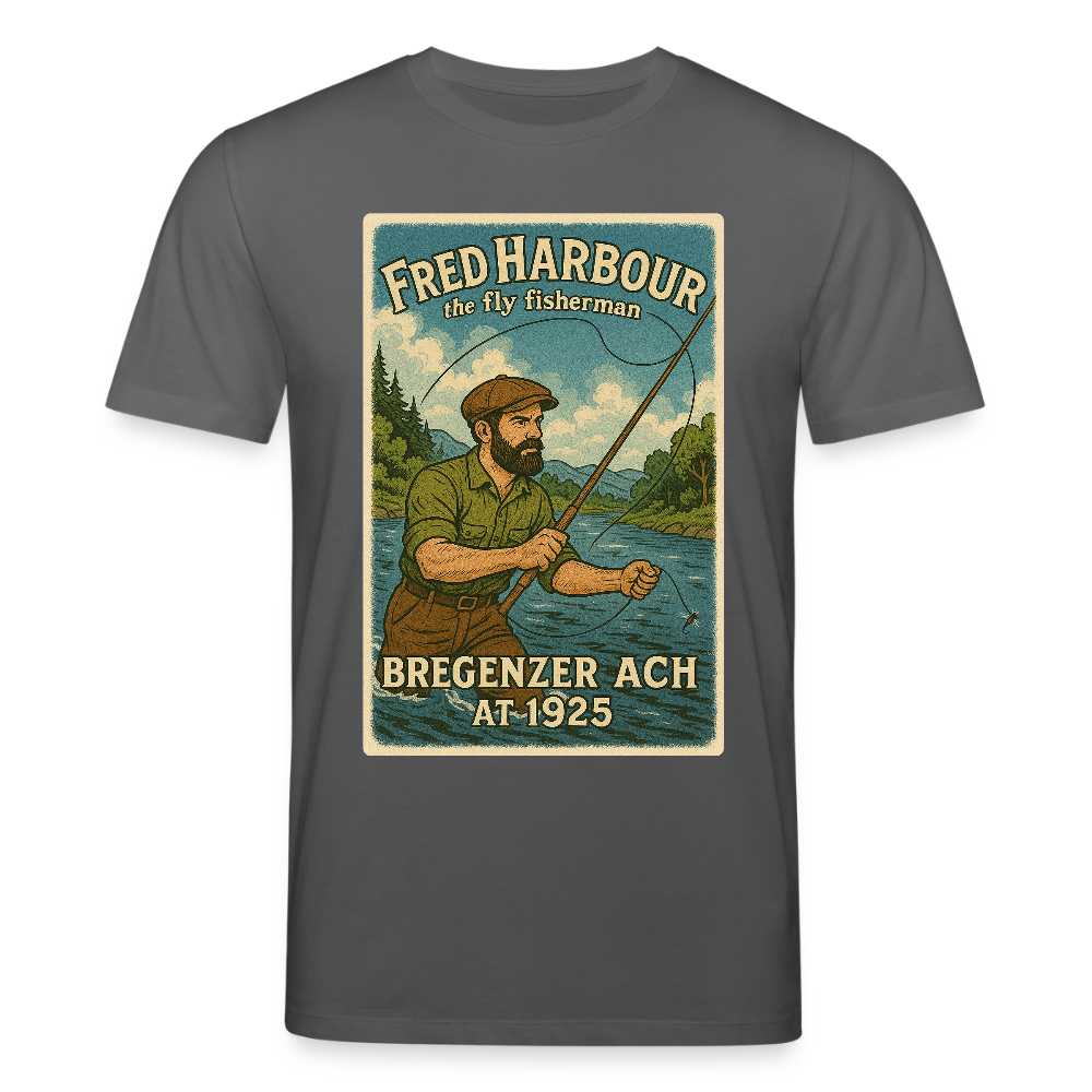 Unisex T-Shirt "The Fly Fisherman" - Anthrazit
