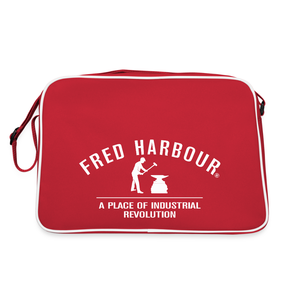 Fred Retro Tasche - Rot/Weiß