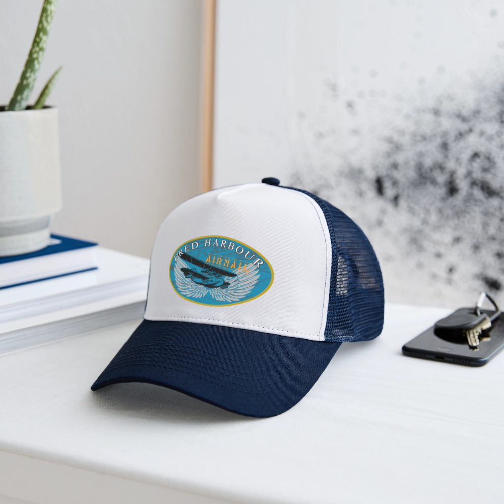 Trucker Cap - Weiß/Navy