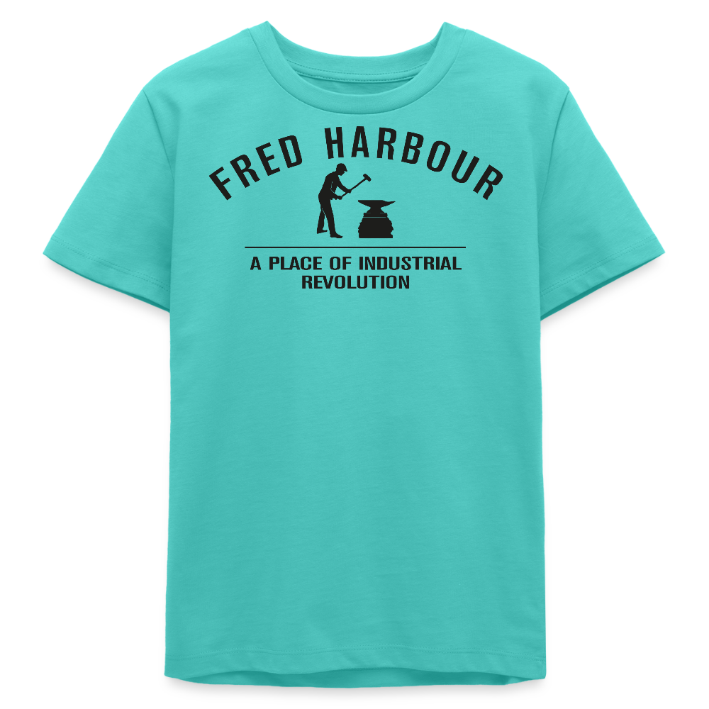 Teenager T-Shirt  "Classic" - Poolblau