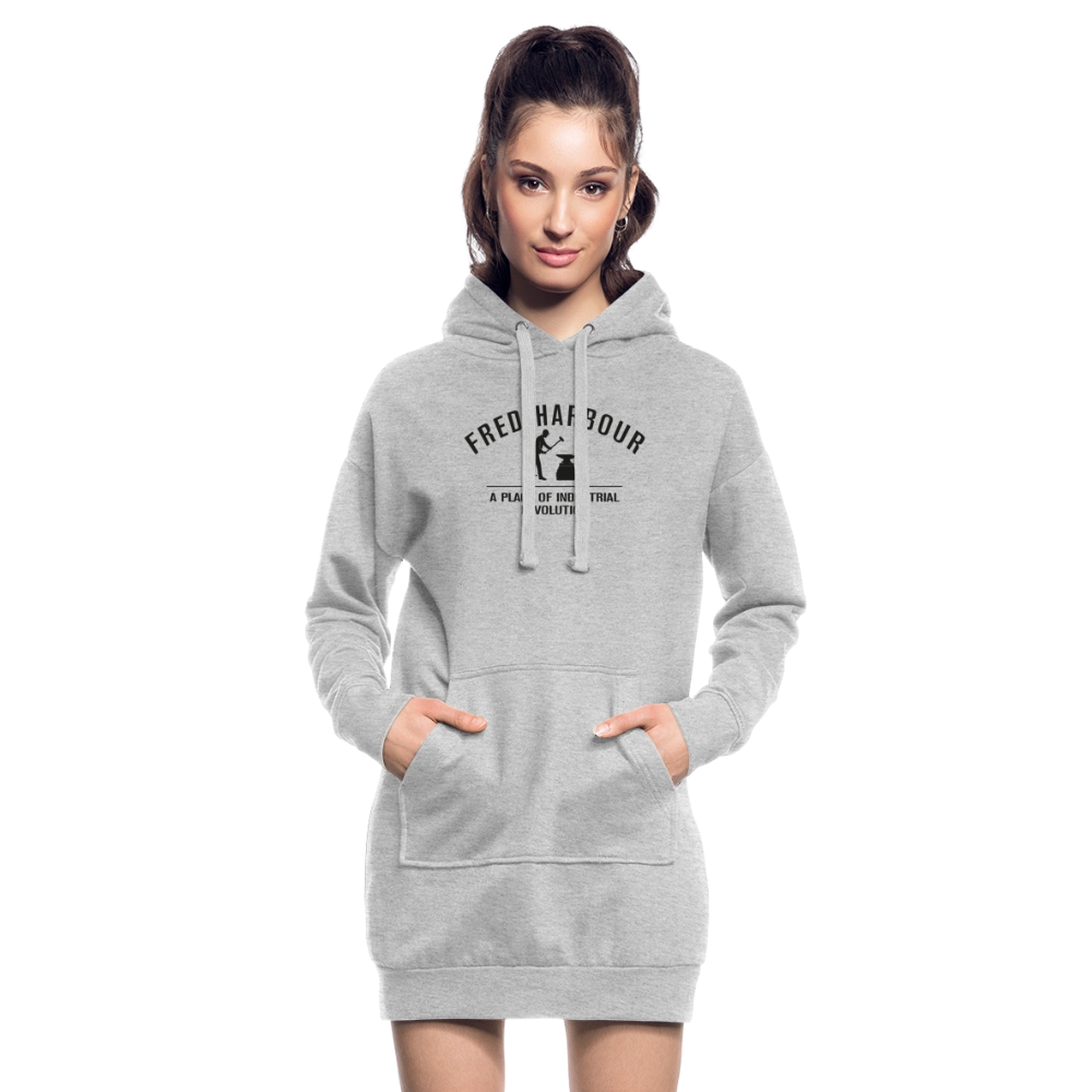 Hoodie Dress classic - Grau meliert