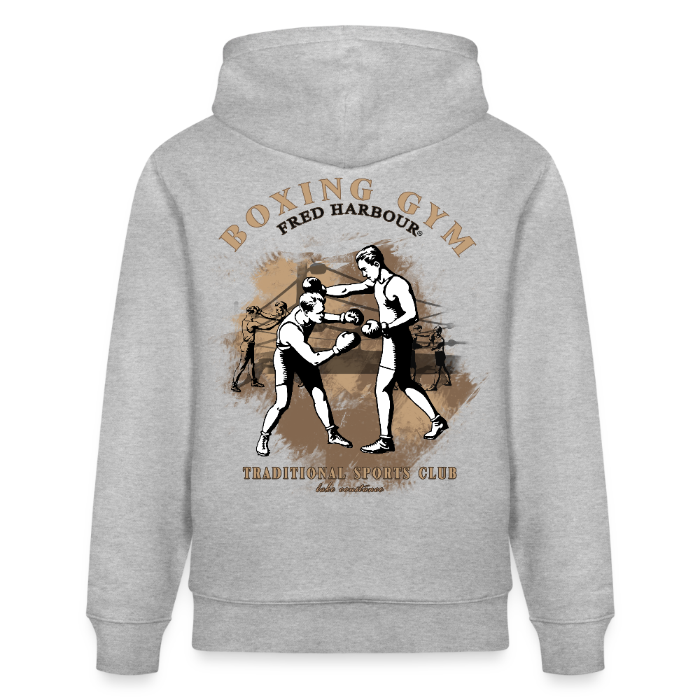 Unisex Hoody "boxing one" - Grau meliert