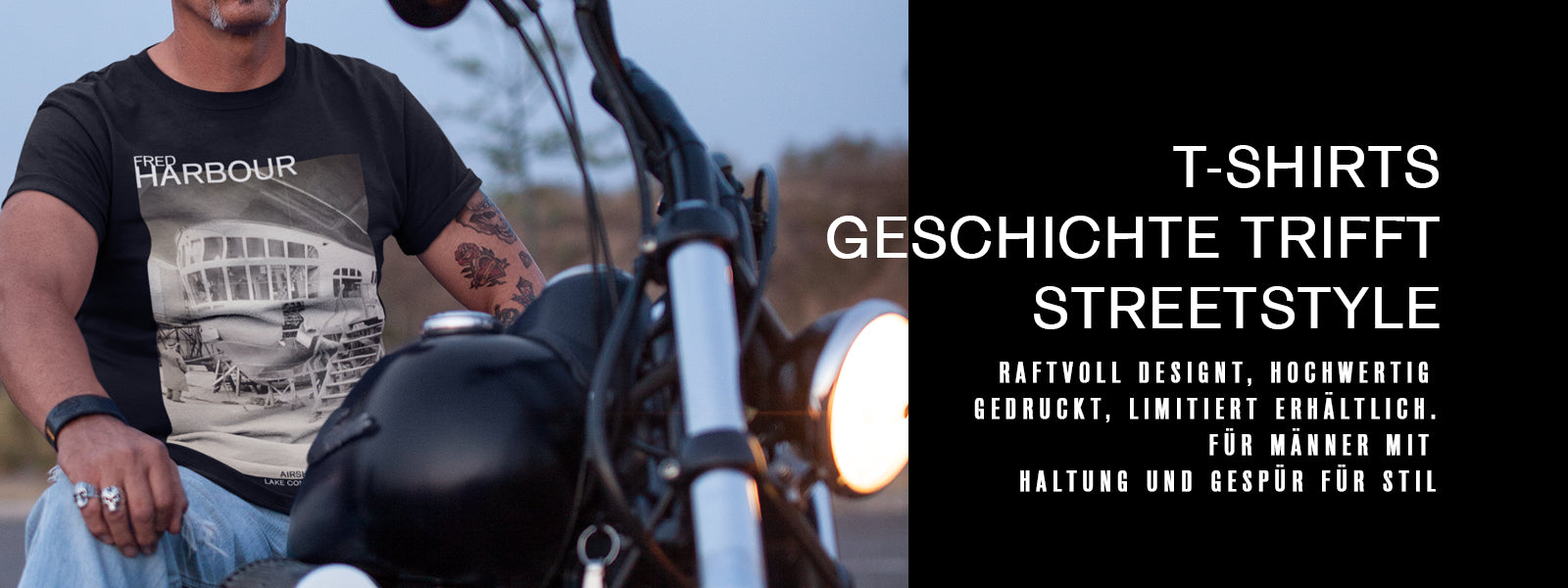 raftvoll designt, hochwertig gedruckt, limitiert erhältlich. Für Männer mit 
Haltung und Gespür für Stil